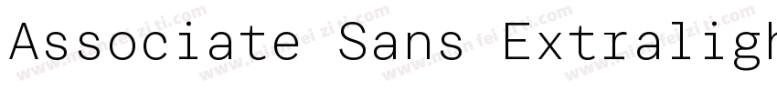 Associate Sans Extralight字体转换